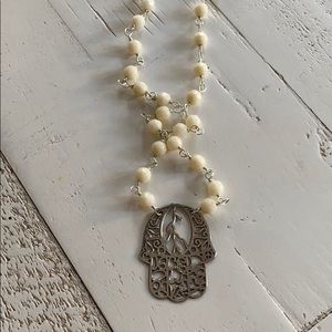 Handmade Hamsa Hand of God Necklace